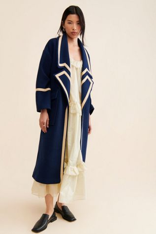 Nocturne Military Trimmed Overcoat