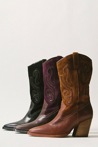 Farrah Western Boots by Free People in Black, Size: US 9