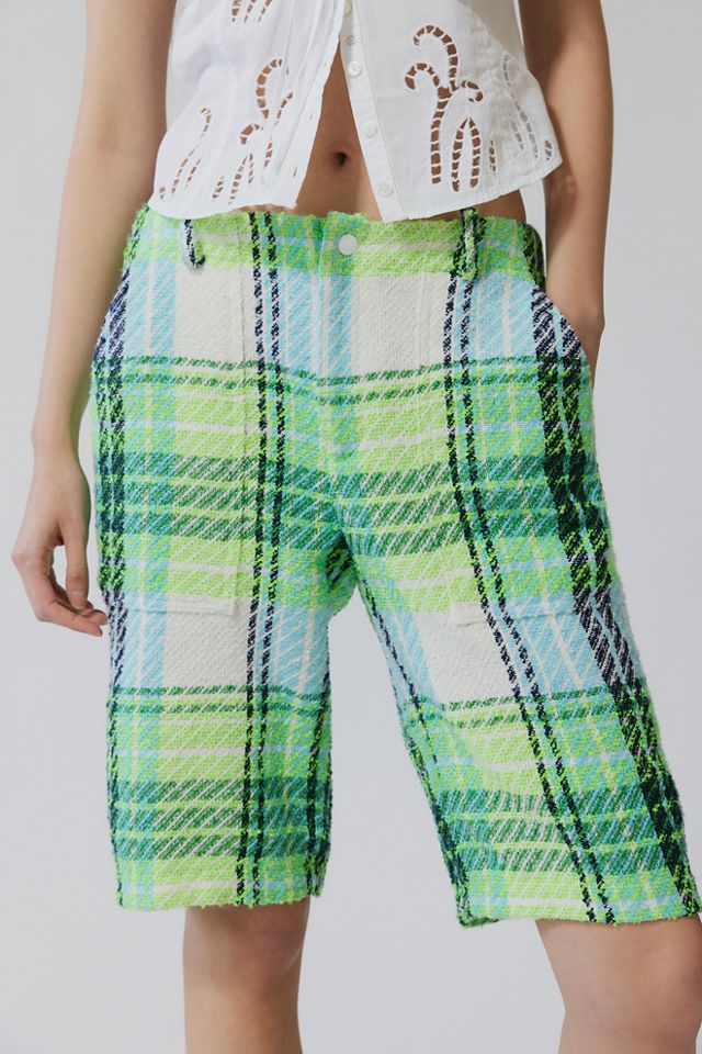 Bermuda Shorts Capri à Carreaux Anna Sui #2