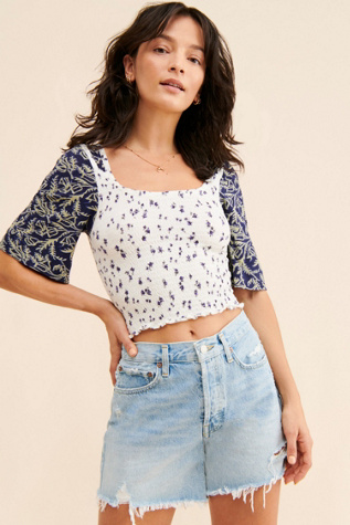 Marigold Floral Top