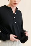 DONNI. Sweater Henley Pullover