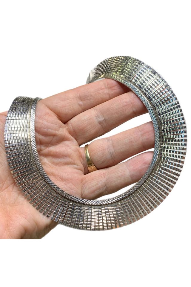 Vintage Sterling Cleopatra Necklace, Reversible Collar Selected by Lux Revival #2