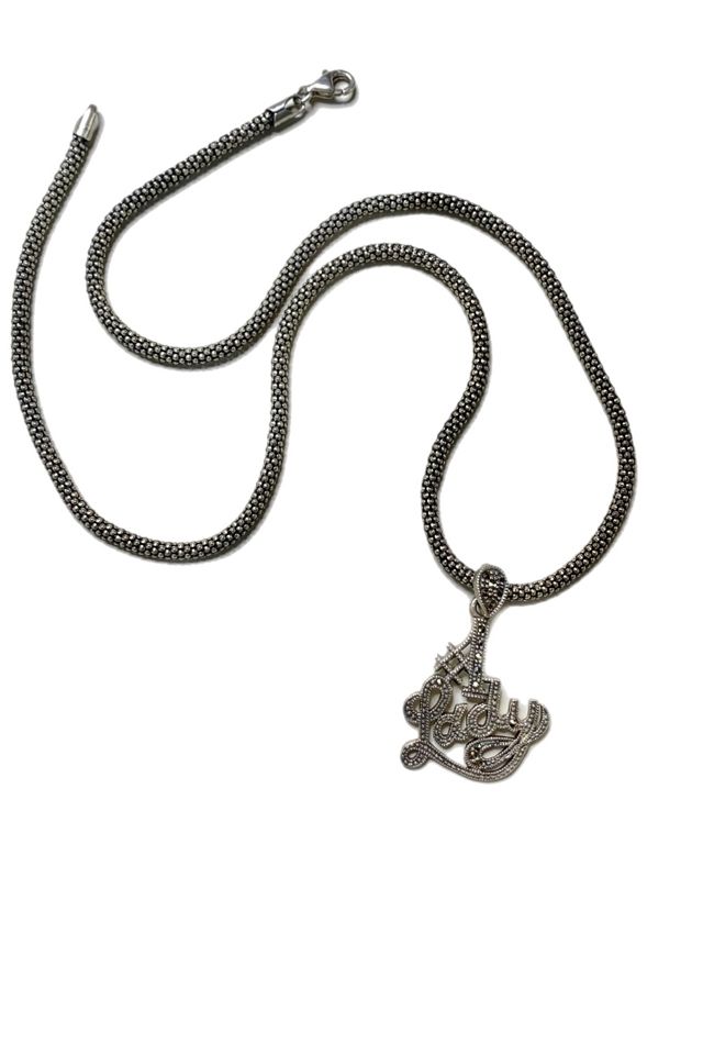 Vintage Sterling “#1 Lady” Pendant Necklace with Marcasites Selected by Lux Revival #3