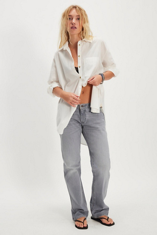 Wrangler Low-Rise Cowboy Jeans at Free People in Grey, Size: 27