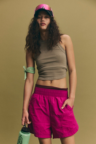 Prime Time Solid Shorts by FP Movement at Free People in Pink, Size: XS
