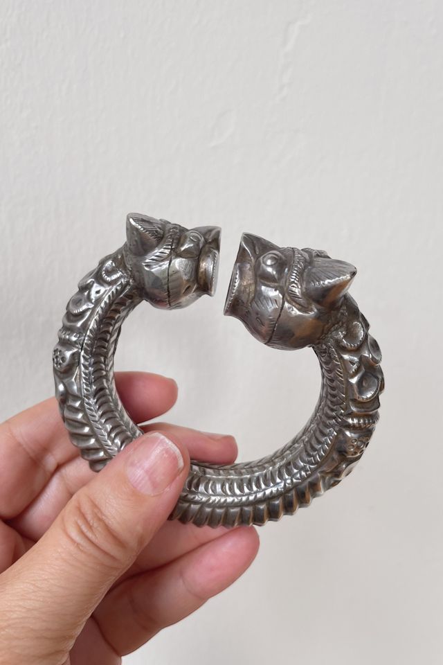 Antique Double Tiger Heads Torque Bracelet Selected by MARMALADE #3