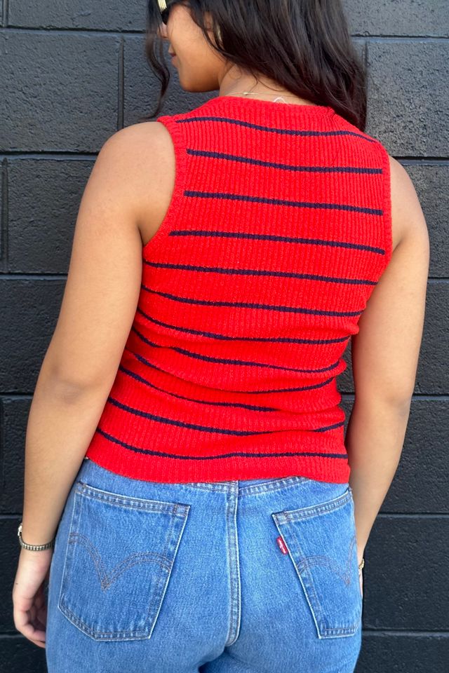 Vintage 1970's Stripped Knit Vest Selected by FernMercantile #1