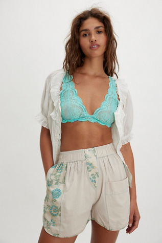 Golden Hour Boxers by Intimately at Free People in White, Size: L