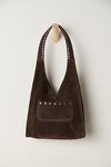 Knox Studded Suede Shoulder Bag