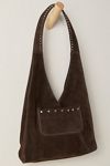 Knox Studded Suede Shoulder Bag