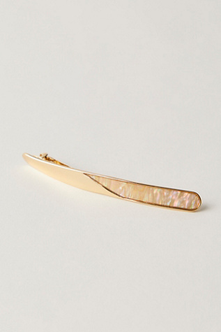 Aquamarine Barrette By Matsuura Co. At Free People In Gold