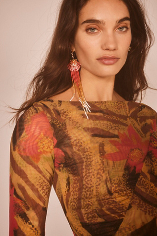 Addison Dangle Earrings by Free People in Gold