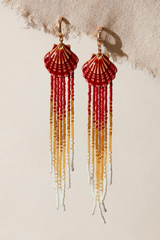 Addison Dangle Earrings At Free People In Papaya