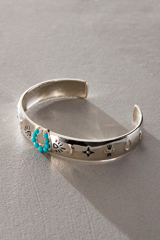 Sierra Winter Lucky Star Cuff at Free People in Blue