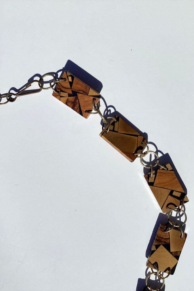 Vintage 1960s Faux Wood Chain Belt Selected by Cherry #1