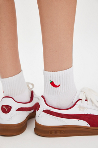 Souls. Spicy Grip Socks at Free People, White, S-M/P-M
