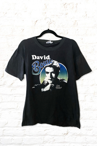 1970s David Bowie Tour T Shirt Selected By Ritual Vintage