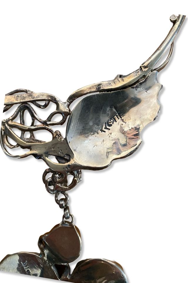 1980s Brutalist Sterling Silver And Lapis Choker Necklace Selected By Ritual Vintage #2