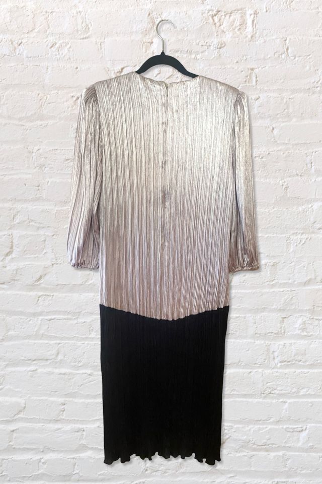 1980s Crystal Pleated Graphic Midi Selected By Ritual Vintage #1