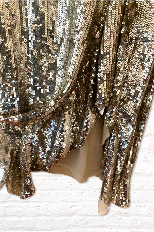 Vintage P.A.R.O.S.H. Gold Sequin Flapper Dress Selected By Ritual Vintage #2