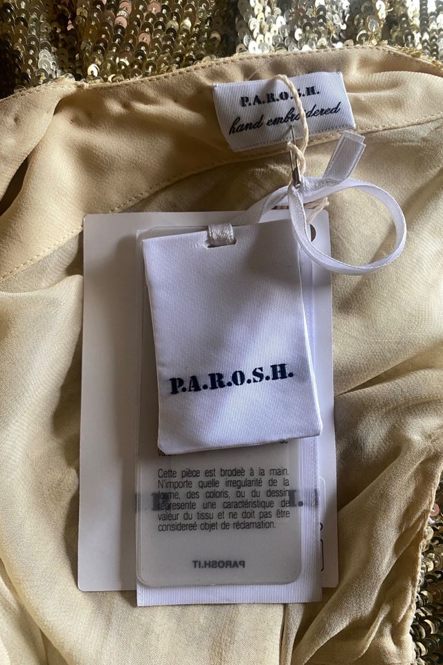 Vintage P.A.R.O.S.H. Gold Sequin Flapper Dress Selected By Ritual Vintage #3