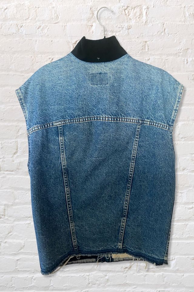 Vintage Levis Cashmere Lined Denim Vest Selected By Ritual Vintage #1
