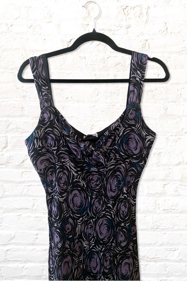 Y2K Dusky Rose Print Silk Slip Dress Selected By Ritual Vintage #2