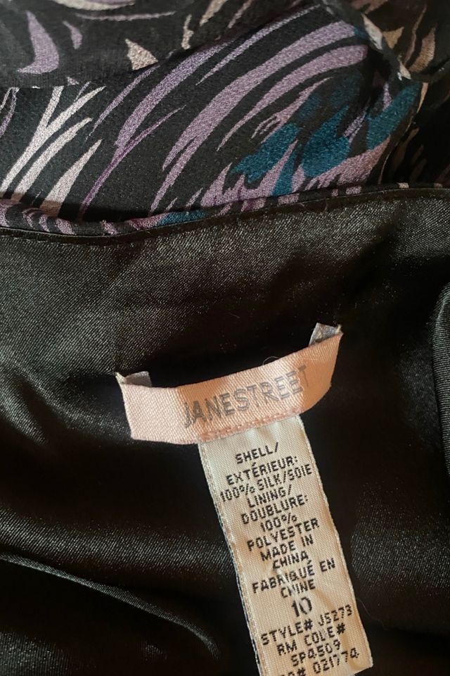 Y2K Dusky Rose Print Silk Slip Dress Selected By Ritual Vintage #3