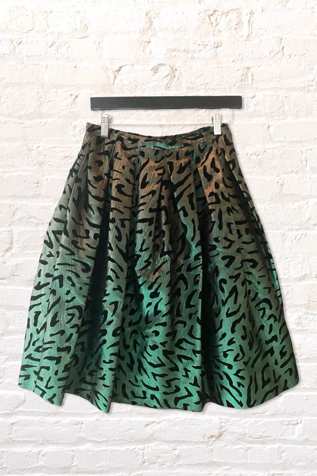1980s Guy Laroche Metallic Zebra Party Skirt Selected By Ritual Vintage #1