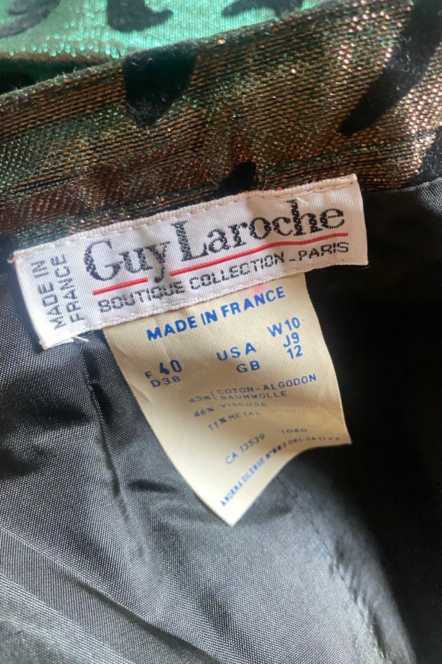 1980s Guy Laroche Metallic Zebra Party Skirt Selected By Ritual Vintage #3