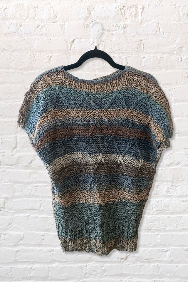 1980s Earthy Crochet Leather Top Selected By Ritual Vintage #3
