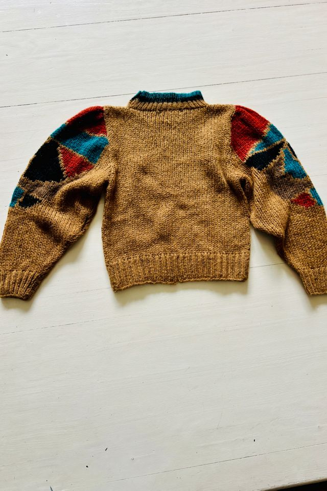 Vintage Hank Knit Earth Tone Sweater Selected By Atlantic Vintage #1