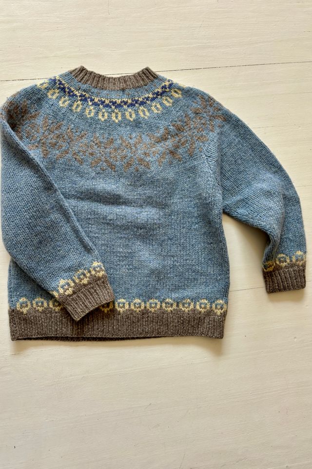 Vintage Hand Knit Fair Isle Sweater Selected By Atlantic Vintage #2