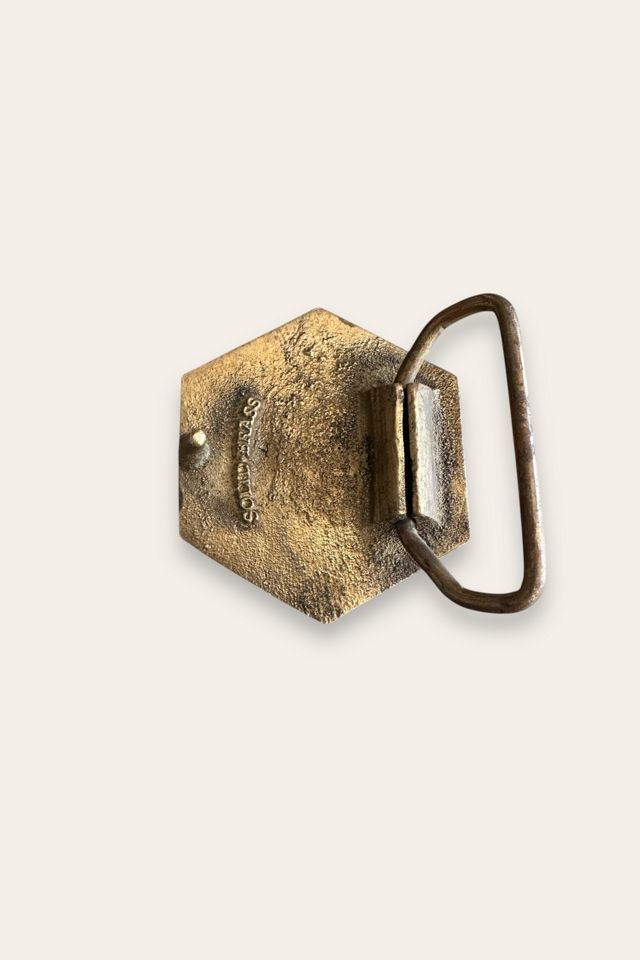 Vintage 1970's Dragon Brass Belt Buckle Selected By Afterlife Boutique #1