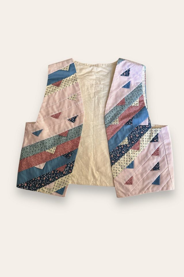 Vintage 1980's Handmade Quilt Vest Selected By Afterlife Boutique #2