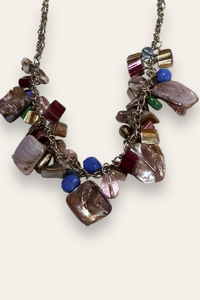 Vintage 90's Beaded Charm Necklace Selected By Afterlife Boutique #2