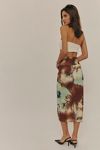 Sunset Mesh Midi Skirt