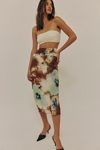 Sunset Mesh Midi Skirt