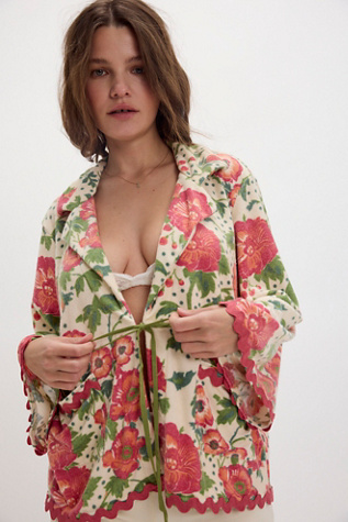 Bali Wake Up Call Robe Top by Intimately at Free People in White, Size: S