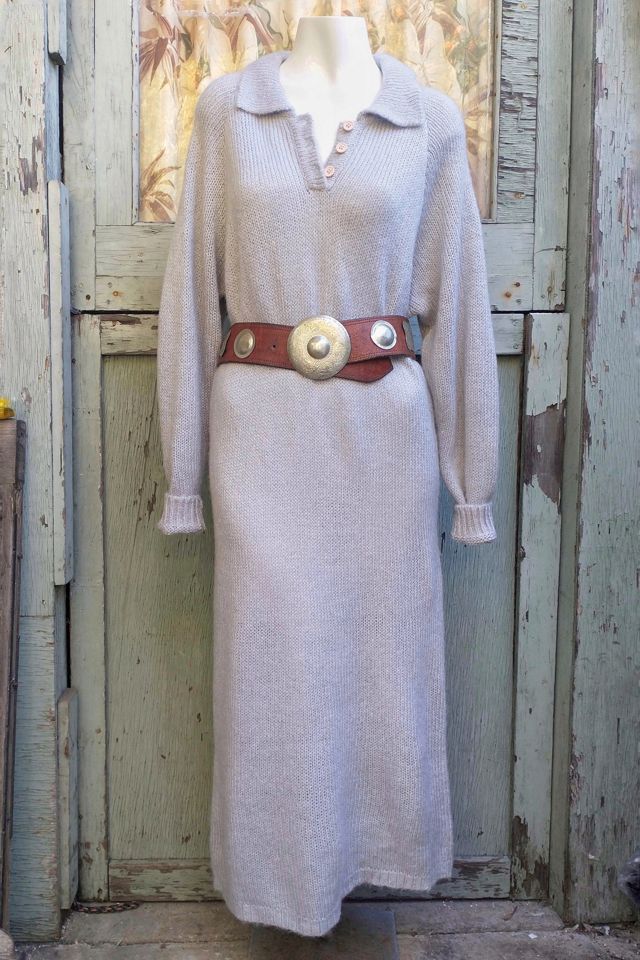 1980's Sweater Knit Maxi Dress Selected Garbage Soup #1