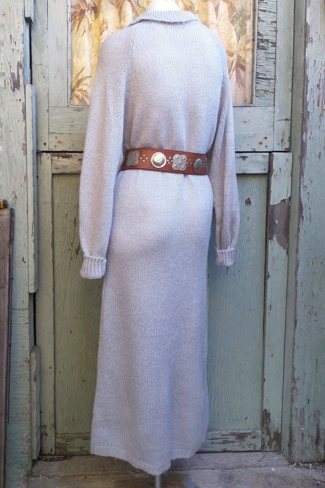 1980's Sweater Knit Maxi Dress Selected Garbage Soup #2