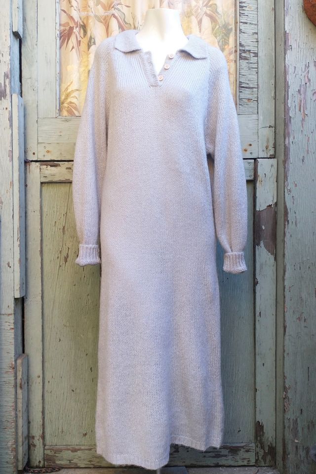 1980's Sweater Knit Maxi Dress Selected Garbage Soup #3