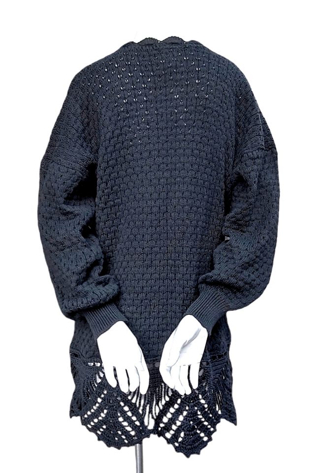1990's Von Saken Crochet Tunic Sweater Selected by Garbage Soup #2