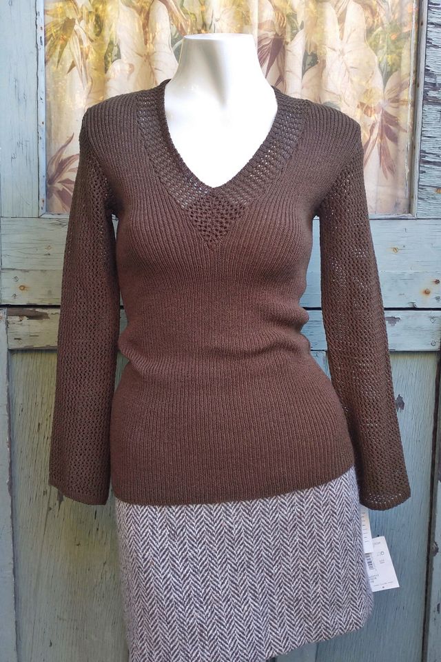 1990's Wool Crochet Knit Sweater Selected by Garbage Soup #1