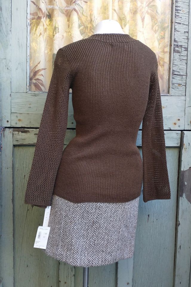 1990's Wool Crochet Knit Sweater Selected by Garbage Soup #3