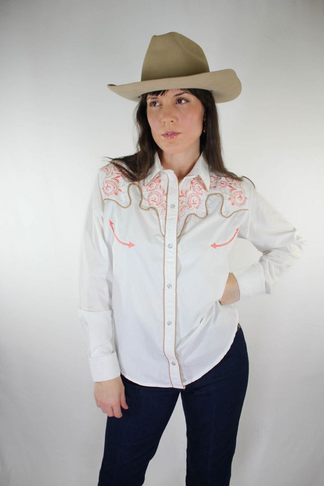 Vintage West Tex Horseshoe Embroidered Pearl Snap Shirt Selected By Moons + Junes Vintage #3