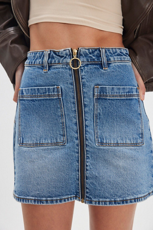 Rolla's A-Line Zip Mini Skirt