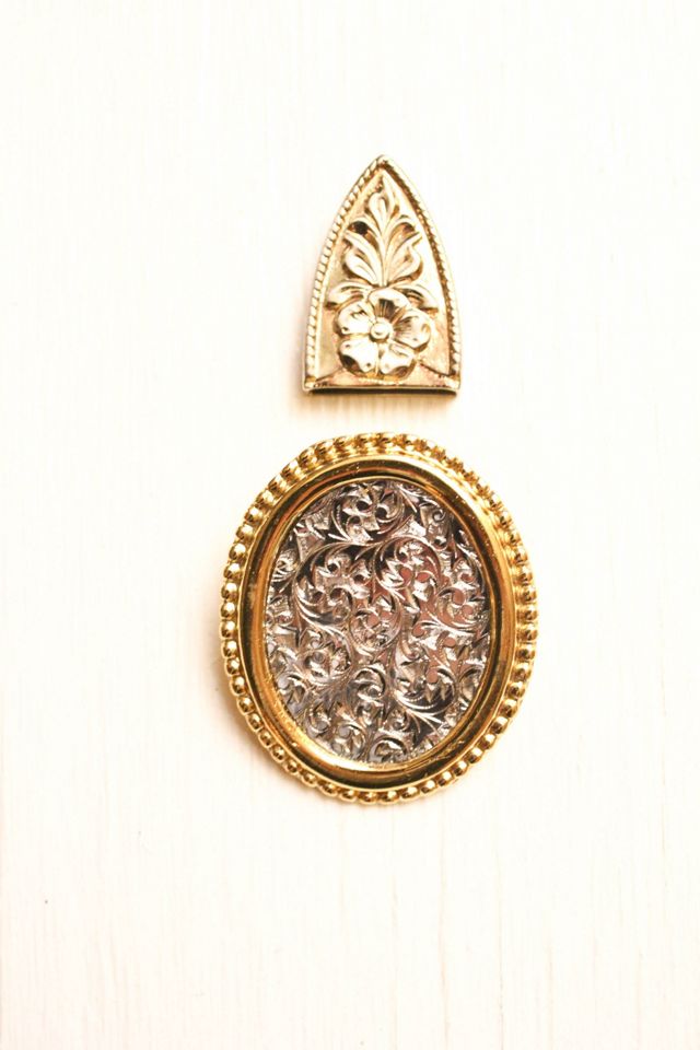 Vintage Western Belt Buckle & Tip Set Selected By Moons + Junes Vintage #2