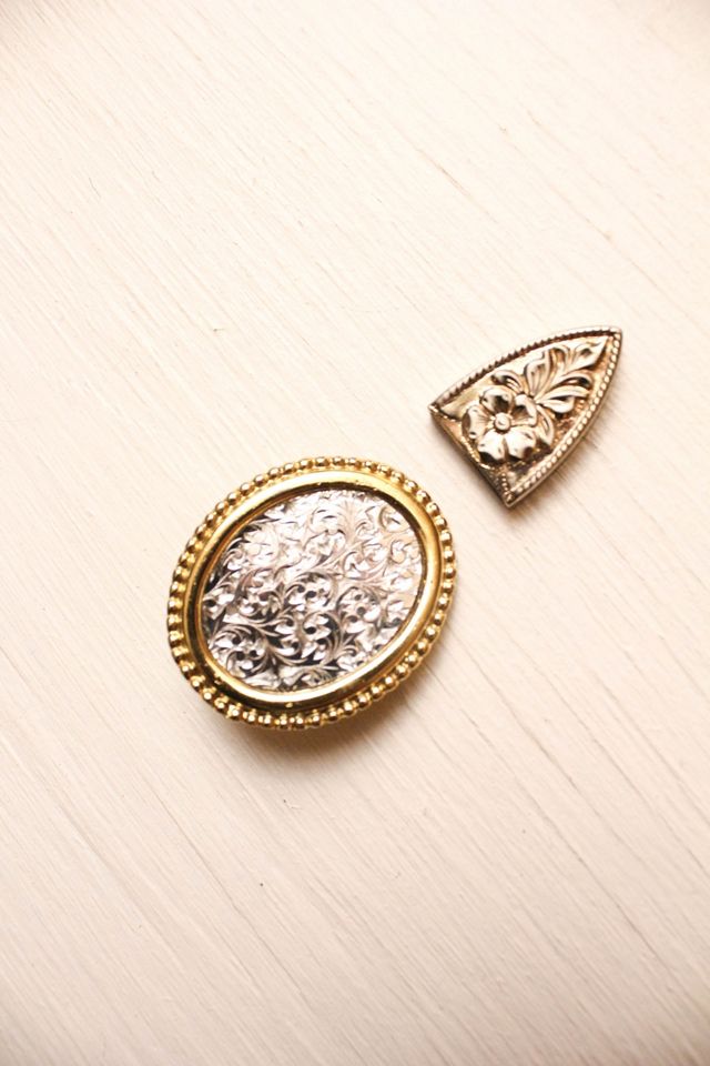 Vintage Western Belt Buckle & Tip Set Selected By Moons + Junes Vintage #3