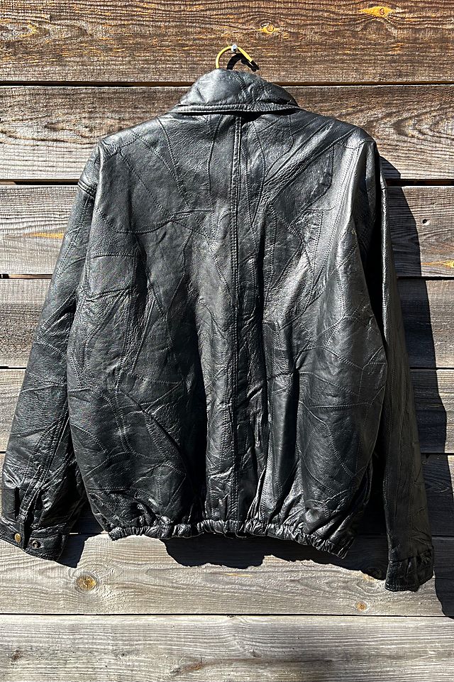 Leather Patchwork Jacket Selected by Wax Plant | Free People Leather Patchwork Jacket Selected by Wax Plant | Free People
